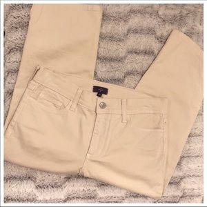 NYDJ Ivory Cropped Capri Pants SZ 4 Petite